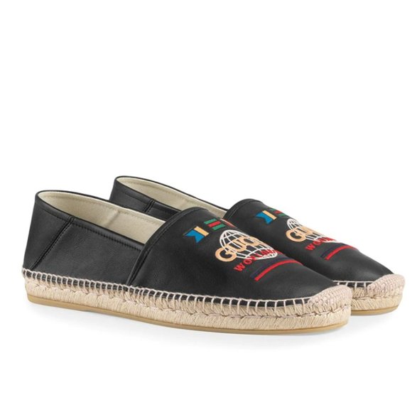 Gucci Worldwide Slip on Espadrilles in Black - Picture 5 of 7